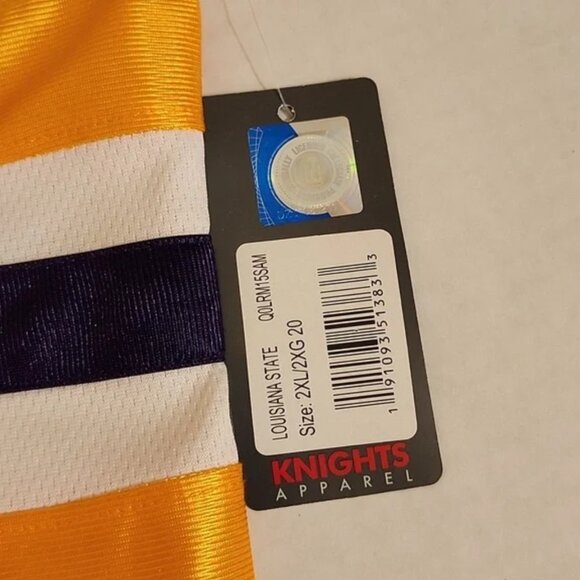 KNIGHTS APPAREL LSU TIGERS JERSEY XXL - Picture 7 of 7